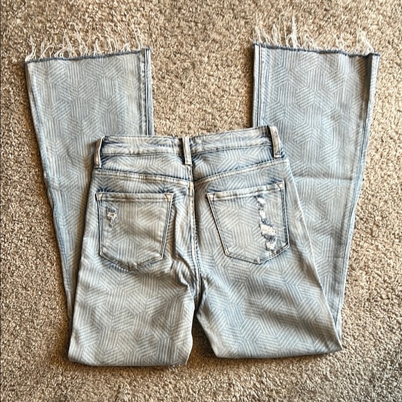 Vervet ladies Blue Flare Wide Leg Jeans - Picture 2 of 4